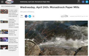 the anniversary of Monadnock on Chronicle