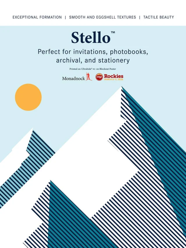 DSCOOP Edge Rockies is about what comes next for digital print. Premium digital print lives in the details. 

Stello™ Eggshell brings refined texture and high performance.

📍Visit us at @mydscoop Edge Rockies March 8-10 at Booth 778.

#Dscoop #DscoopEdge #DscoopEdgeRockies #DscoopEdge2026